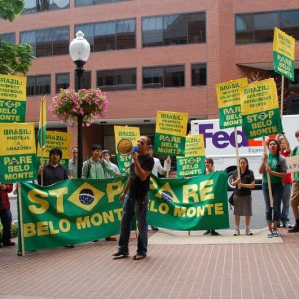 Protesting the Belo Monte dam
